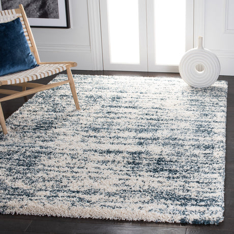 Safavieh Hudson Shag Sgh299A Ivory/Slate Blue Rugs - Safavieh - sgh299a - 4
