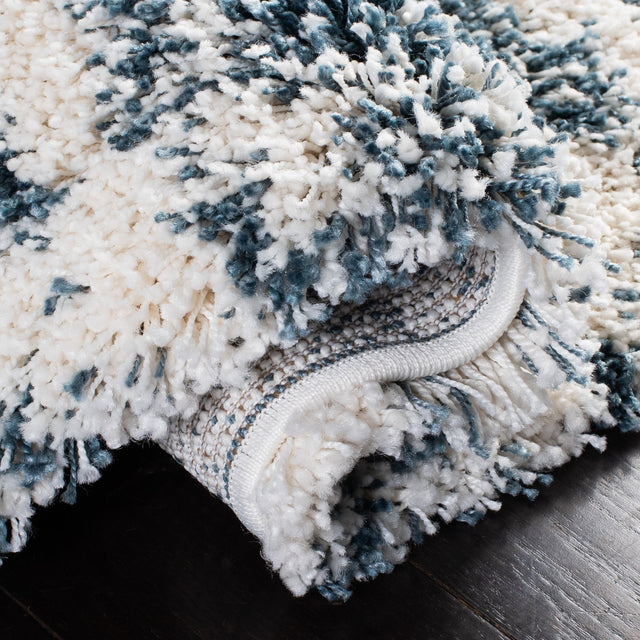 Safavieh Hudson Shag Sgh299A Ivory/Slate Blue Rugs - Safavieh - sgh299a - 7r