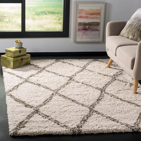 Safavieh Hudson Shag Sgh329A Ivory/Grey Rug - Safavieh - sgh329a - 2