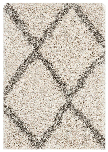 Safavieh Hudson Shag Sgh329A Ivory/Grey Rug - Safavieh - sgh329a - 5r