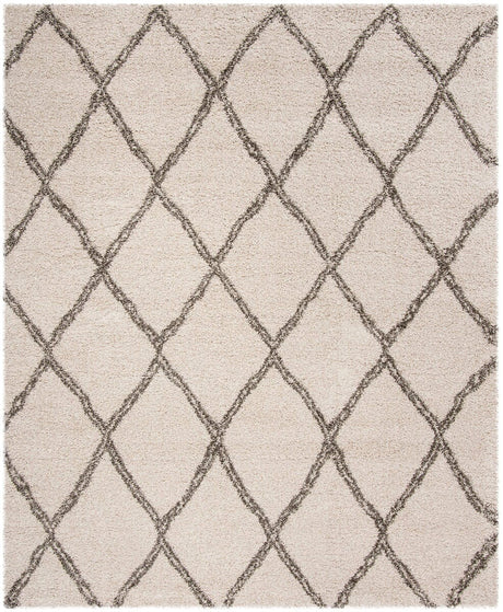 Safavieh Hudson Shag Sgh329A Ivory/Grey Rug - Safavieh - sgh329a - 5r