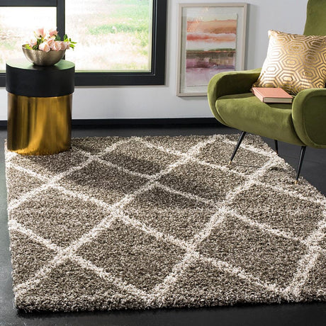 Safavieh Hudson Shag Sgh329B Grey / Ivory Rugs - Safavieh - sgh329b - 2