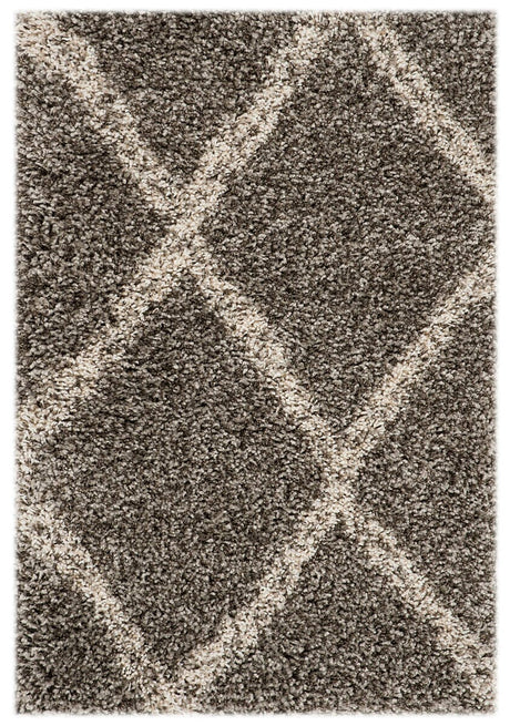 Safavieh Hudson Shag Sgh329B Grey / Ivory Rugs - Safavieh - sgh329b - 5r