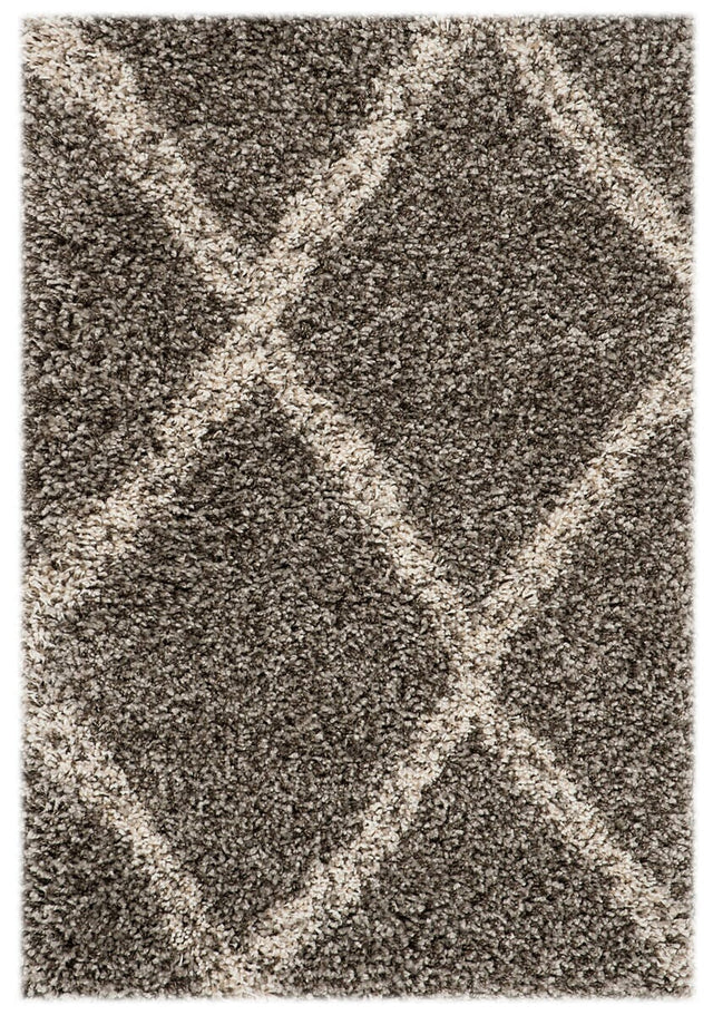 Safavieh Hudson Shag Sgh329B Grey / Ivory Rugs - Safavieh - sgh329b - 5r