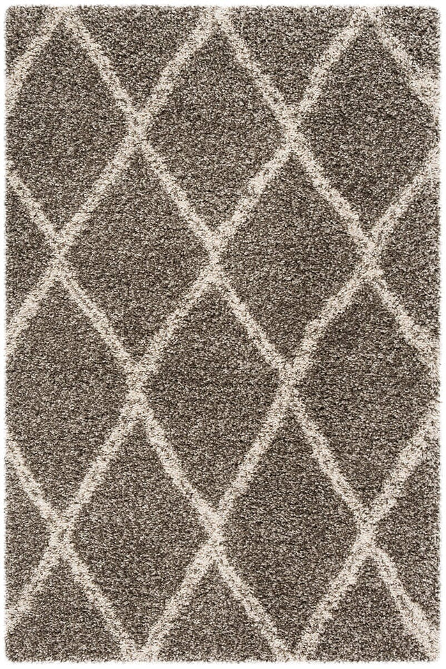 Safavieh Hudson Shag Sgh329B Grey / Ivory Rugs - Safavieh - sgh329b - 5r