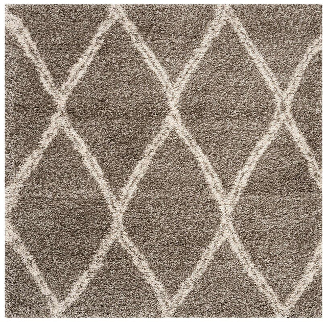 Safavieh Hudson Shag Sgh329B Grey / Ivory Rugs - Safavieh - sgh329b - 5sq