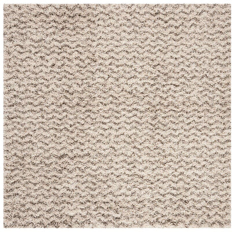 Safavieh Hudson Shag Sgh330A Ivory/Grey Rug - Safavieh - sgh330a - 3sq