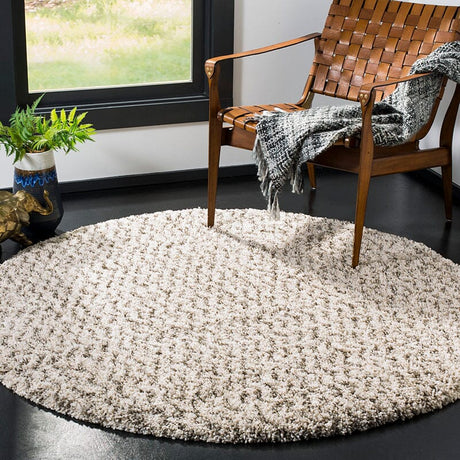 Safavieh Hudson Shag Sgh330A Ivory/Grey Rug - Safavieh - sgh330a - 3sq