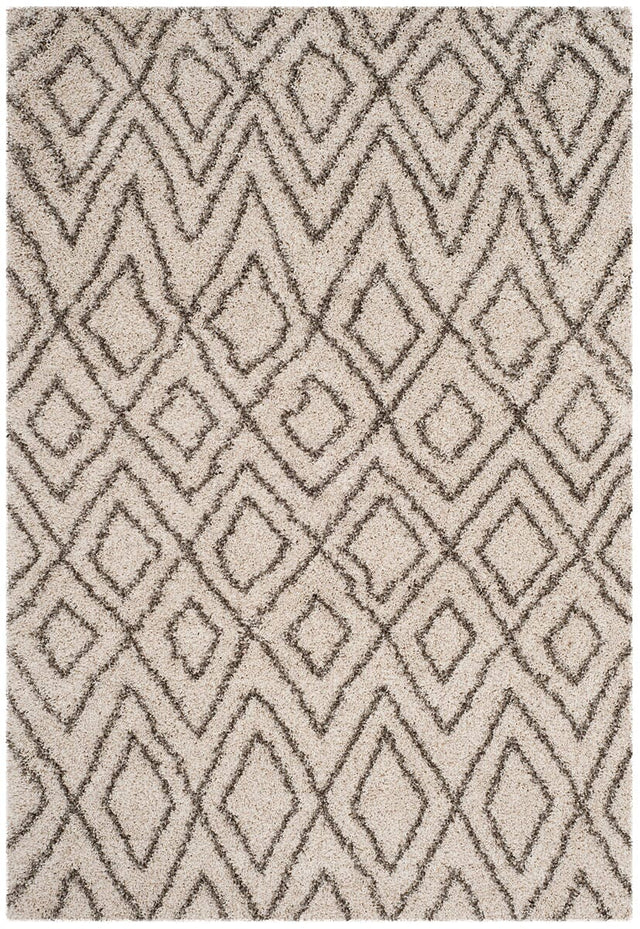 Safavieh Hudson Shag Sgh332A Ivory / Grey Rugs - Safavieh - sgh332a - 2