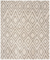 Safavieh Hudson Shag Sgh332A Ivory / Grey Rugs - Safavieh - sgh332a - 5r