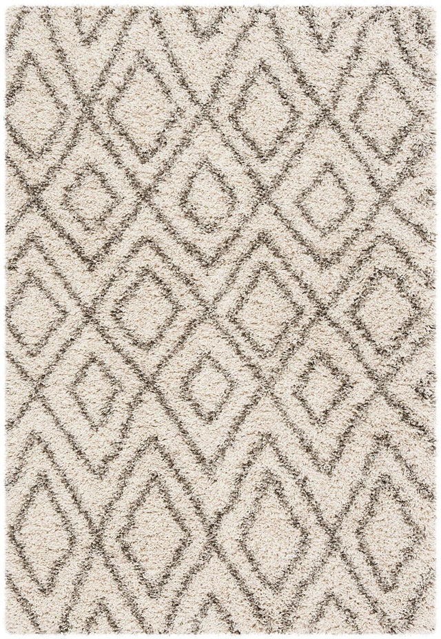 Safavieh Hudson Shag Sgh332A Ivory / Grey Rugs - Safavieh - sgh332a - 5r