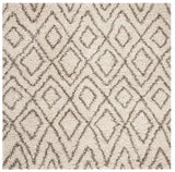 Safavieh Hudson Shag Sgh332A Ivory / Grey Rugs - Safavieh - sgh332a - 5sq