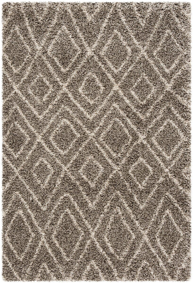 Safavieh Hudson Shag Sgh332B Grey / Ivory Rugs - Safavieh - sgh332b - 5r