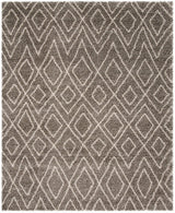 Safavieh Hudson Shag Sgh332B Grey / Ivory Rugs - Safavieh - sgh332b - 5r