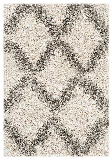 Safavieh Hudson Shag Sgh333A Ivory/Grey Rug - Safavieh - sgh333a - 5r