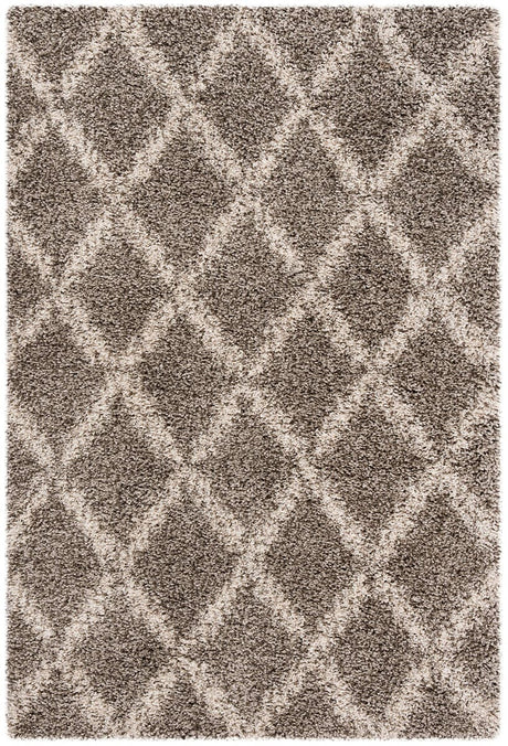 Safavieh Hudson Shag Sgh333B Grey / Ivory Rugs - Safavieh - sgh333b - 5r