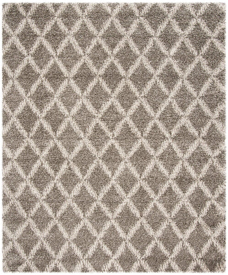 Safavieh Hudson Shag Sgh333B Grey / Ivory Rugs - Safavieh - sgh333b - 5r