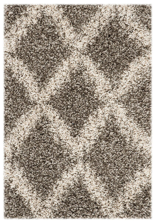 Safavieh Hudson Shag Sgh333B Grey / Ivory Rugs - Safavieh - sgh333b - 5r