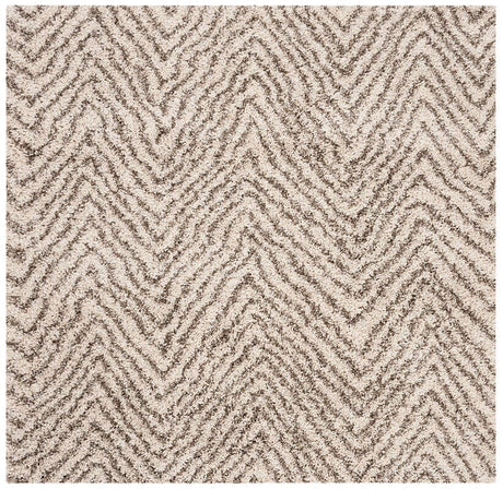 Safavieh Hudson Shag Sgh375A Ivory/Grey Rug - Safavieh - sgh375a - 3sq