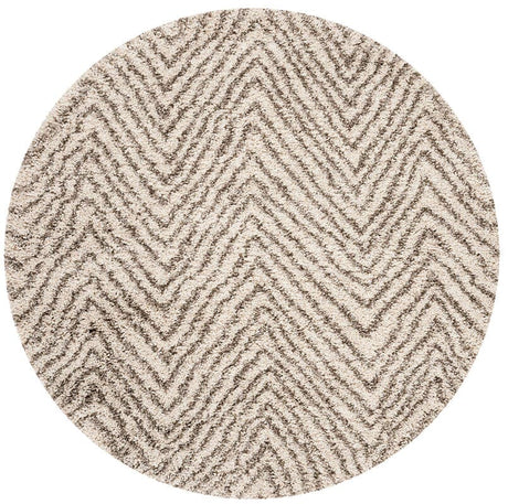 Safavieh Hudson Shag Sgh375A Ivory/Grey Rug - Safavieh - sgh375a - 5r