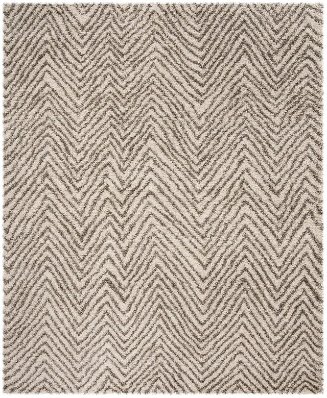 Safavieh Hudson Shag Sgh375A Ivory/Grey Rug - Safavieh - sgh375a - 5r