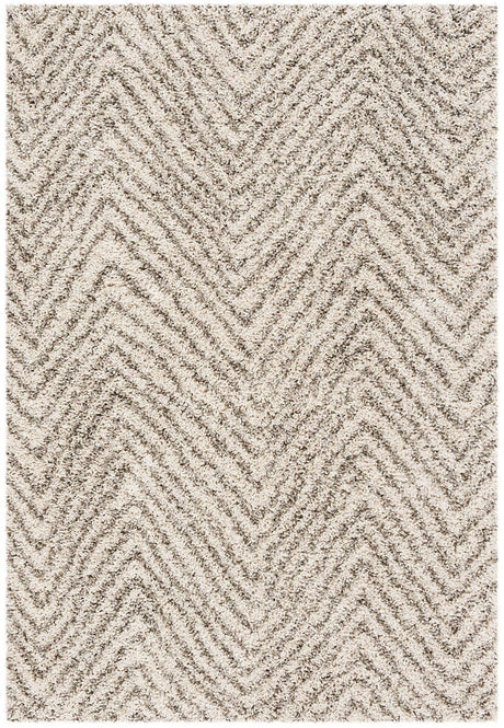 Safavieh Hudson Shag Sgh375A Ivory/Grey Rug - Safavieh - sgh375a - 5r