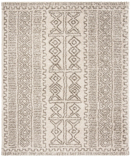 Safavieh Hudson Shag Sgh376A Ivory / Grey Rugs - Safavieh - sgh376a - 5r