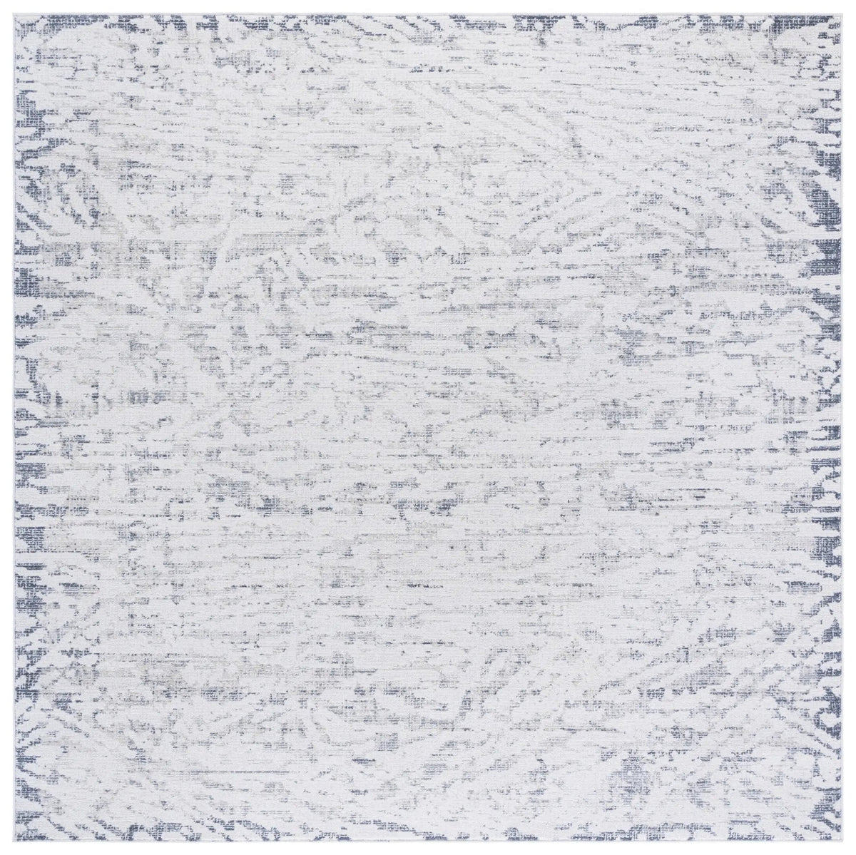 Safavieh Hunter 100 6'-7" x 6'-7" Rug in Ivory / Dark Grey