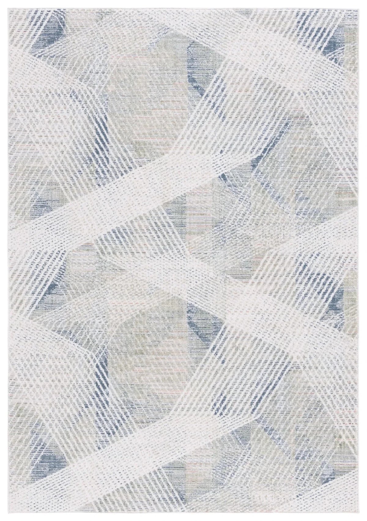 Safavieh Hunter 100 4'-0" x 6'-0" Rug in Dark Grey / Sage / Ivory