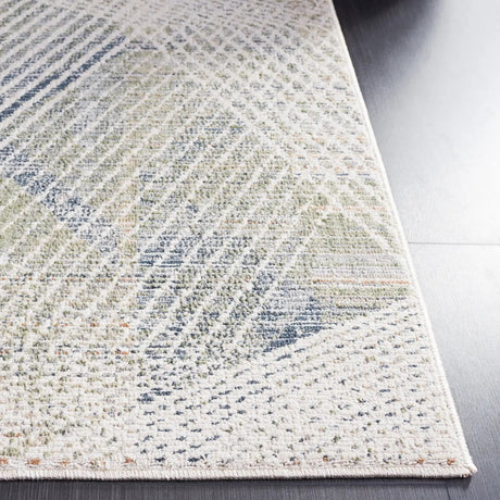 Safavieh Hunter 100 4'-0" x 6'-0" Rug in Dark Grey / Sage / Ivory