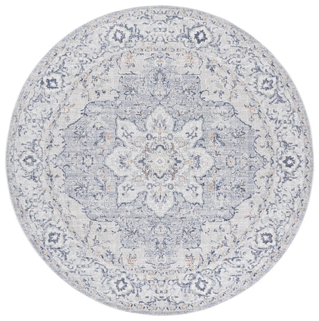 Safavieh Hunter 100 6'-7" x 6'-7" Rug in Ivory Grey / Dark Grey / Beige