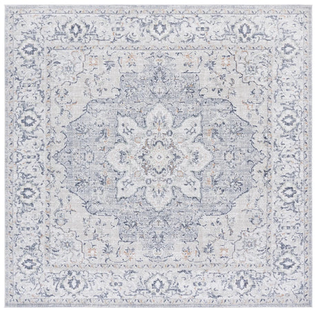 Safavieh Hunter 100 6'-7" x 6'-7" Rug in Ivory Grey / Dark Grey / Beige