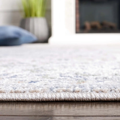 Safavieh Hunter 100 4'-0" x 6'-0" Rug in Ivory Grey / Dark Grey / Beige