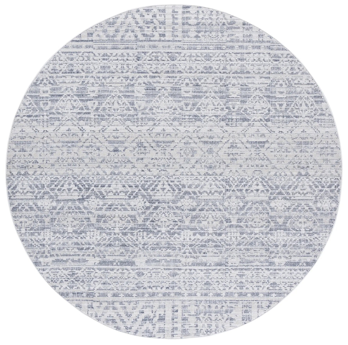Safavieh Hunter 100 6'-7" x 6'-7" Rug in Ivory Grey / Dark Grey / Beige