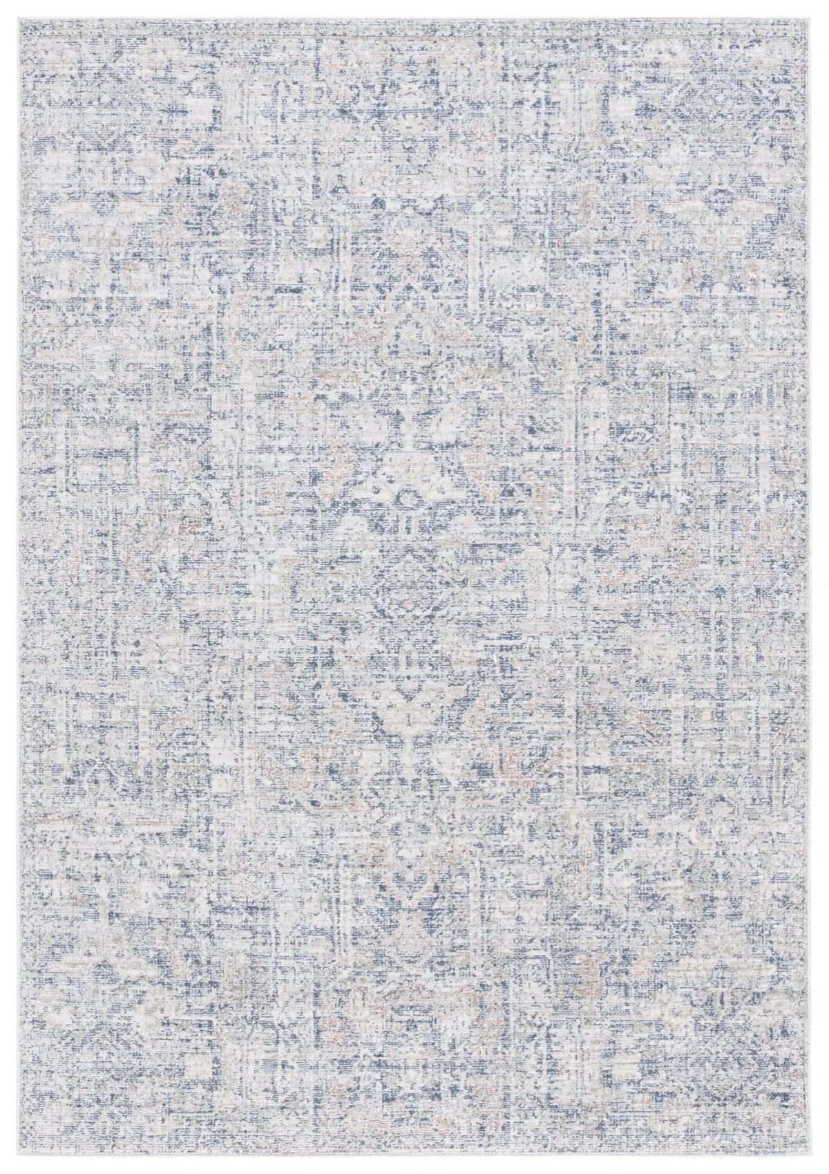 Safavieh Hunter 100 4'-0" x 6'-0" Rug in Ivory / Dark Grey / Sage