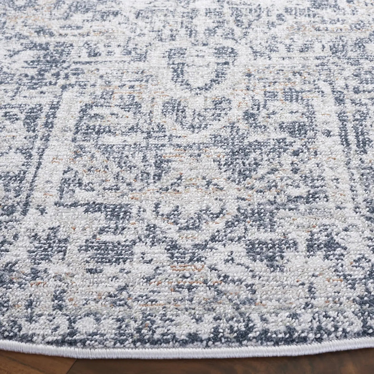 Safavieh Hunter 100 6'-7" x 6'-7" Rug in Ivory / Dark Grey / Sage