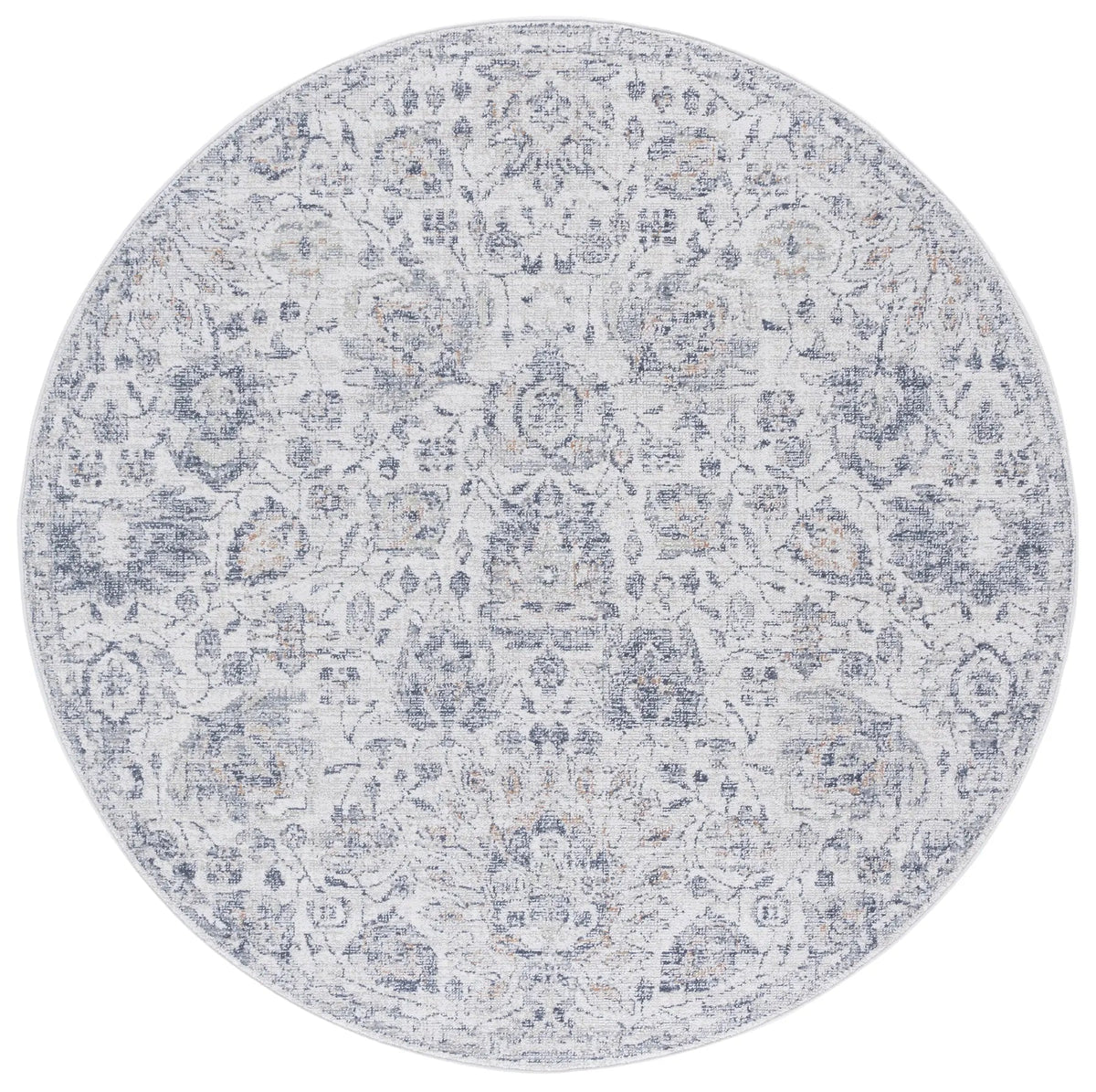 Safavieh Hunter 100 6'-7" x 6'-7" Rug in Ivory / Dark Grey / Sage