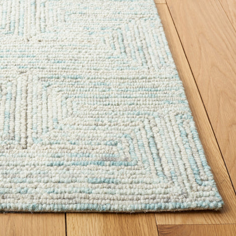 Safavieh Ikat Ikt101K Teal/Grey Rug - Safavieh - ikt101k - 6r