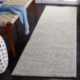 Safavieh Ikat Ikt101K Teal/Grey Rug - Safavieh - ikt101k - 6r