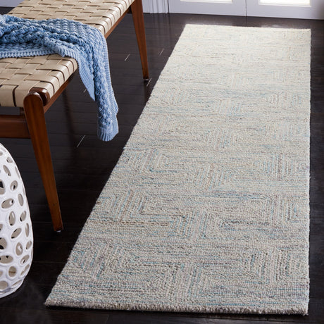 Safavieh Ikat Ikt101K Teal/Grey Rug - Safavieh - ikt101k - 6r