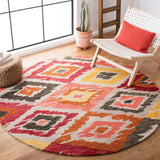 Safavieh Ikat Ikt337B Beige/Pink Rugs - Safavieh - ikt337b - 6r