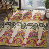Safavieh Ikat Ikt464A Beige / Yellow Rugs - Safavieh - ikt464a - 2