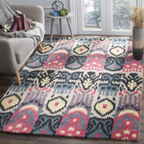 Safavieh Ikat Ikt466A Beige / Blue Rugs - Safavieh - ikt466a - 2