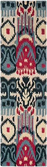 Safavieh Ikat Ikt466A Beige / Blue Rugs - Safavieh - ikt466a - 28