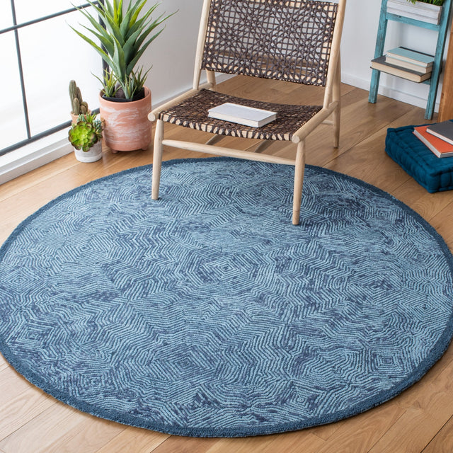 Safavieh Ikat Ikt506N Dark Blue Rugs - Safavieh - ikt506n - 6r