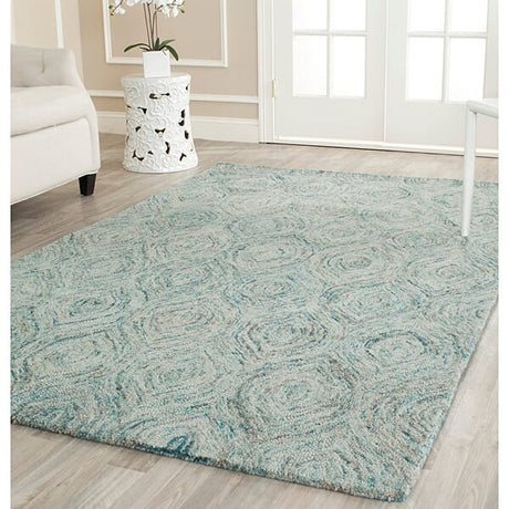 Safavieh Ikat Ikt631A Ivory / Sea Blue Rugs - Safavieh - ikt631a - 2