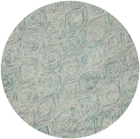 Safavieh Ikat Ikt631A Ivory / Sea Blue Rugs - Safavieh - ikt631a - 4r