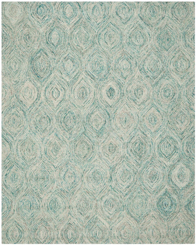 Safavieh Ikat Ikt631A Ivory / Sea Blue Rugs - Safavieh - ikt631a - 4r