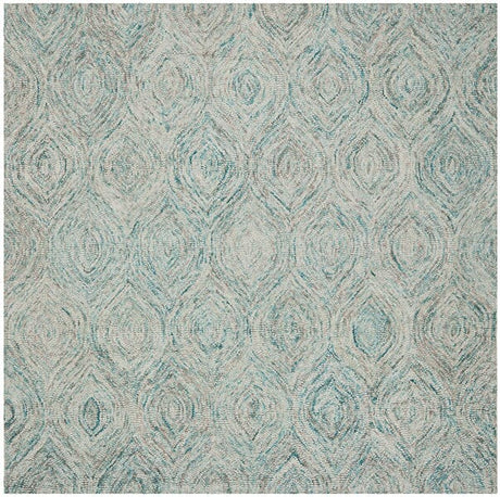 Safavieh Ikat Ikt631A Ivory / Sea Blue Rugs - Safavieh - ikt631a - 4sq