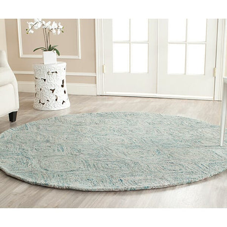 Safavieh Ikat Ikt631A Ivory / Sea Blue Rugs - Safavieh - ikt631a - 4sq